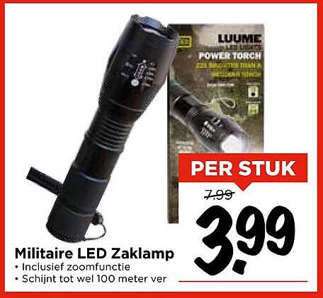 Militaire LED Zaklamp