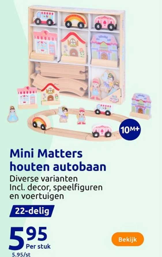 Mini Matters houten autobaan