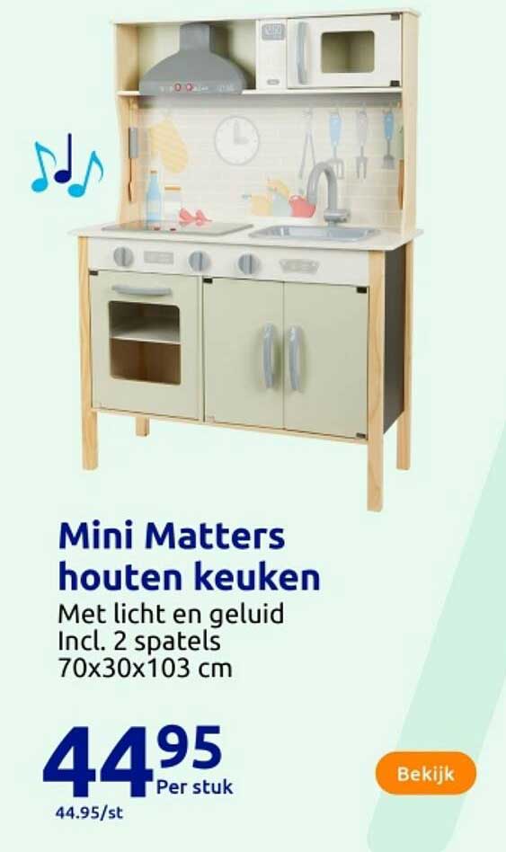 Mini Matters houten keuken