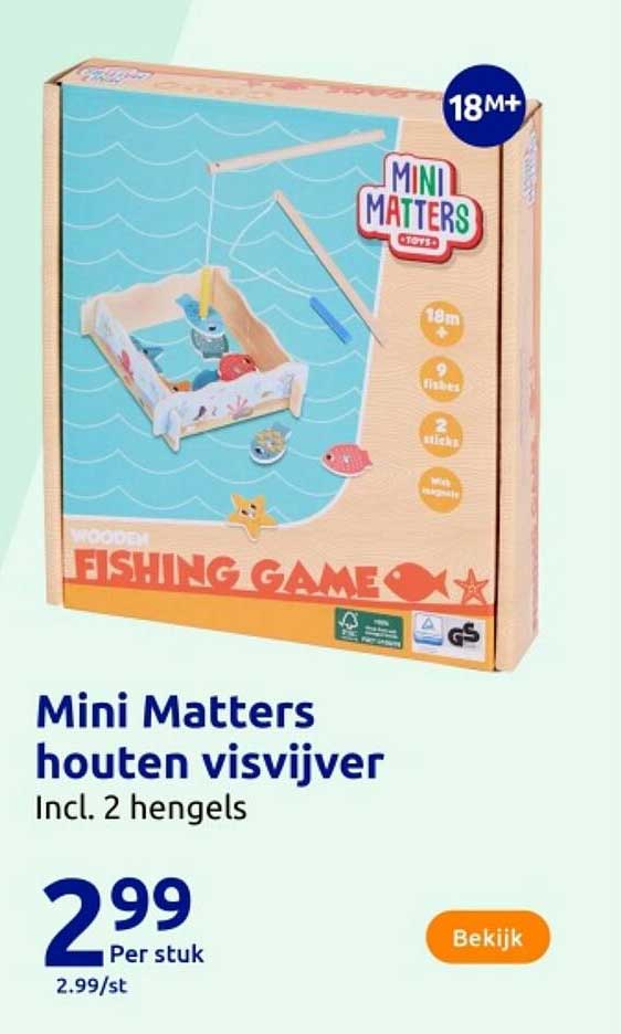 Mini Matters houten visvijver