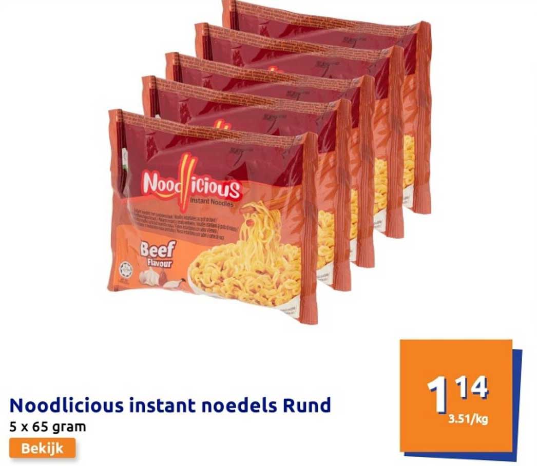 Noodlicious instant noedels Rund