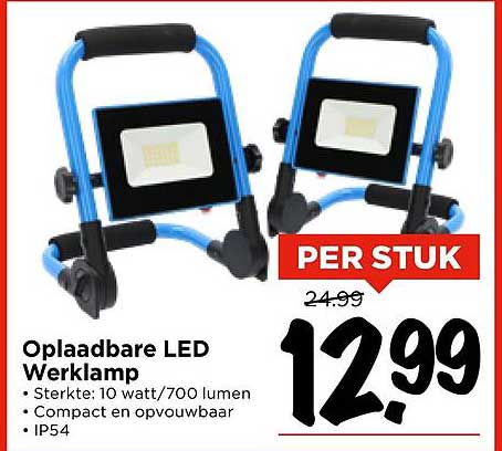 Oplaadbare LED Werklamp