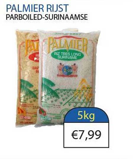 PALMIER RIJST PARBOILED-SURINAAMSE