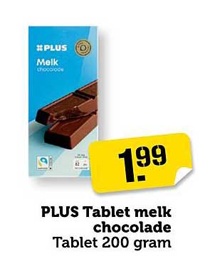 PLUS Tablet melk chocolade