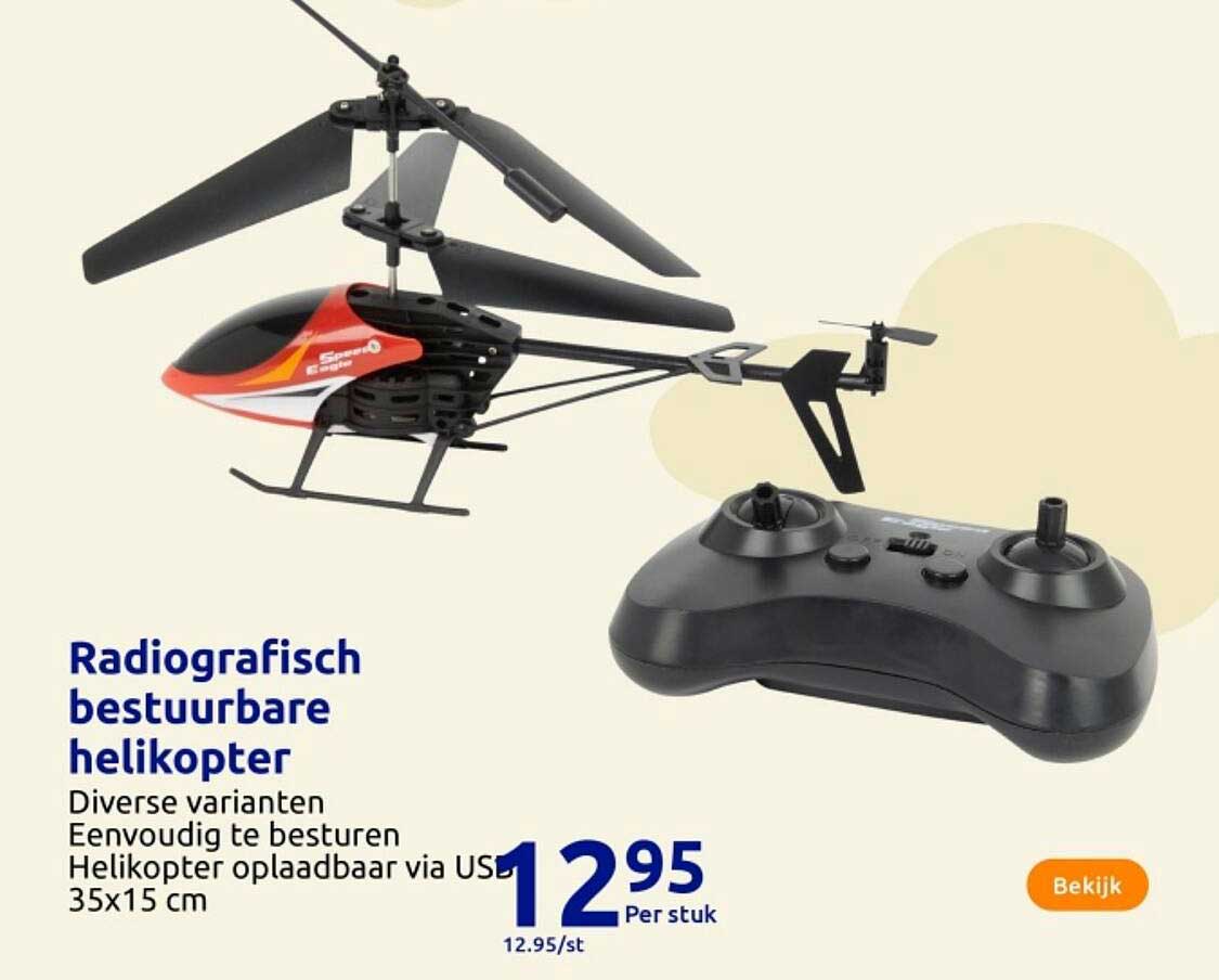 Radiografisch bestuurbare helikopter