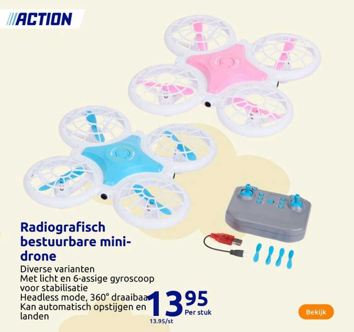 Radiografisch bestuurbare mini-drone