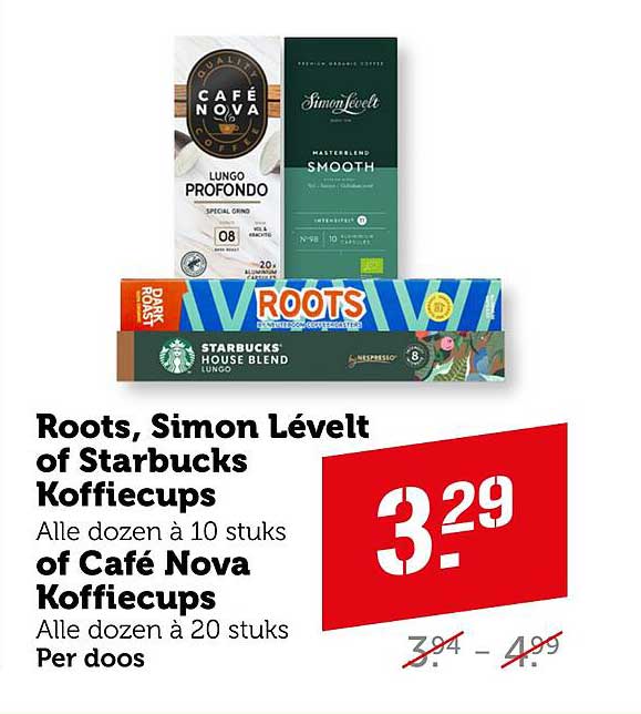 Roots, Simon Lévelt of Starbucks Koffiecups