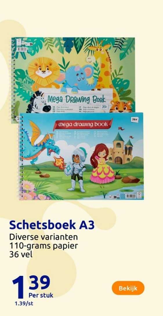 Schetsboek A3