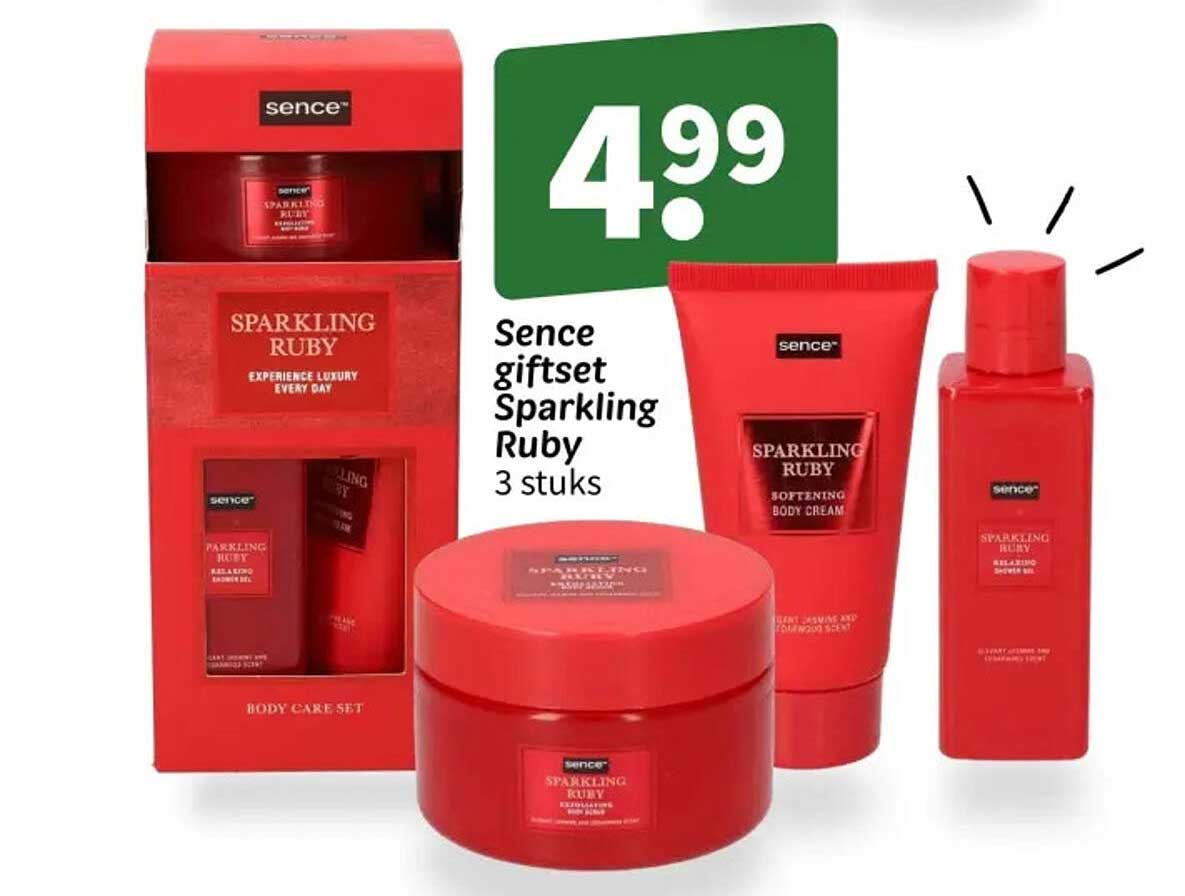 Sence giftset Sparkling Ruby 3 stuks