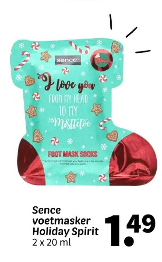 Sence voetmasker Holiday Spirit