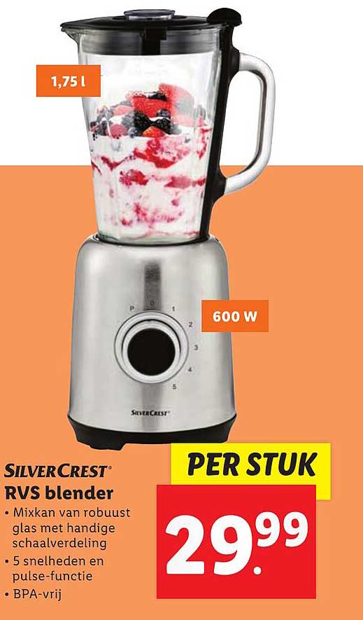 SilverCrest RVS blender