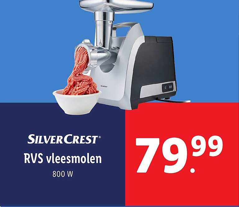 SilverCrest RVS vleesmolen