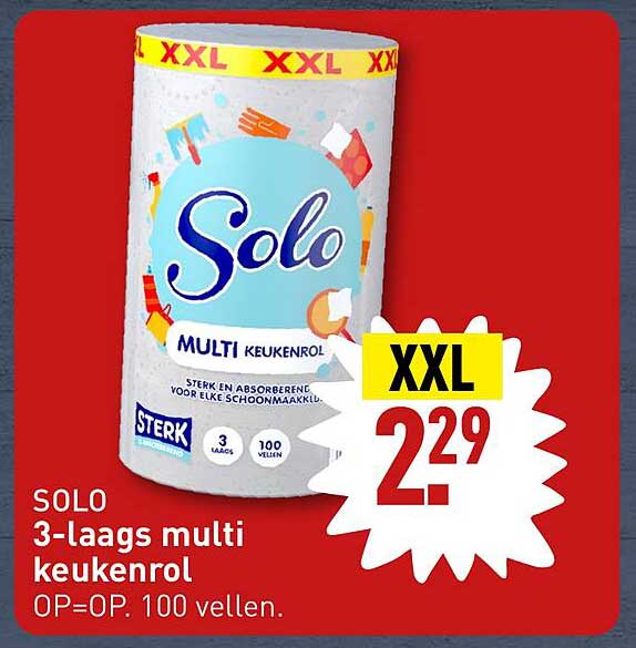 SOLO 3-laags multi keukenrol