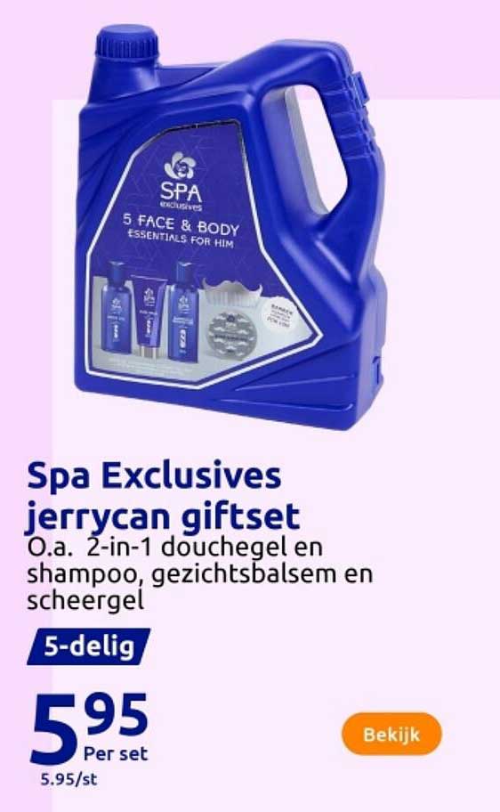 Spa Exclusives jerrycan giftset