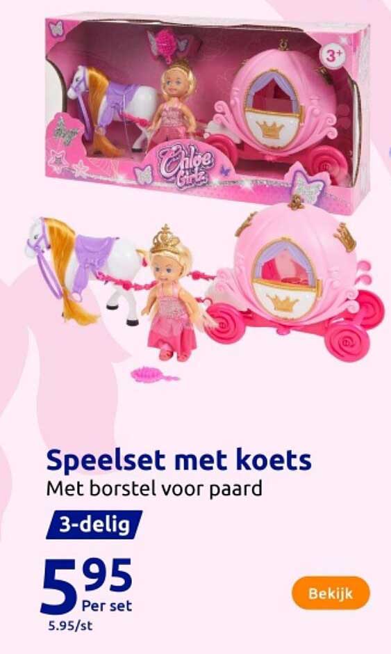 Speelset met koets