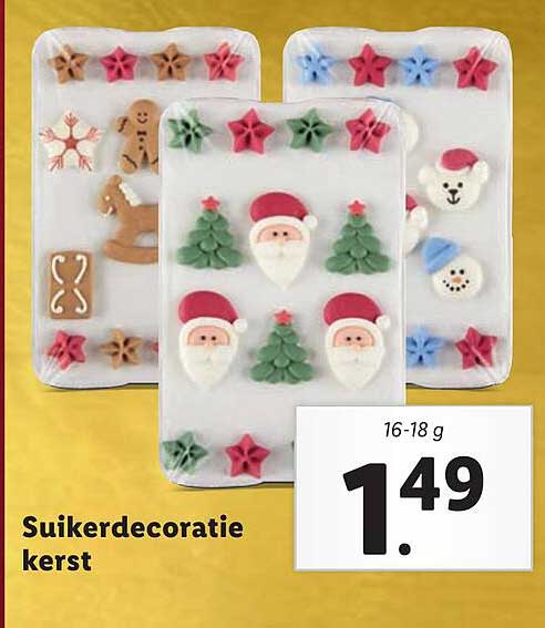 Suikerdecoratie kerst