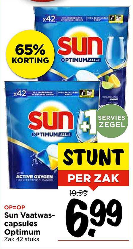 Sun Vaatwascapsules Optimum