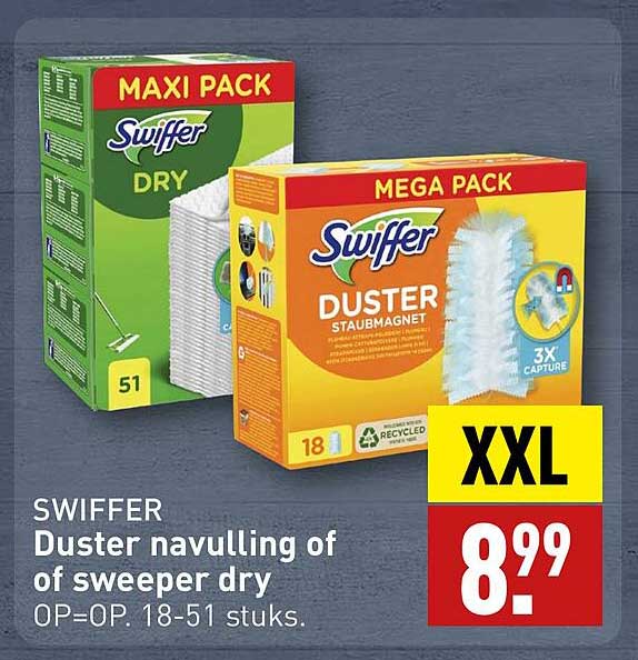 SWIFFER Duster navulling of of sweeper dry