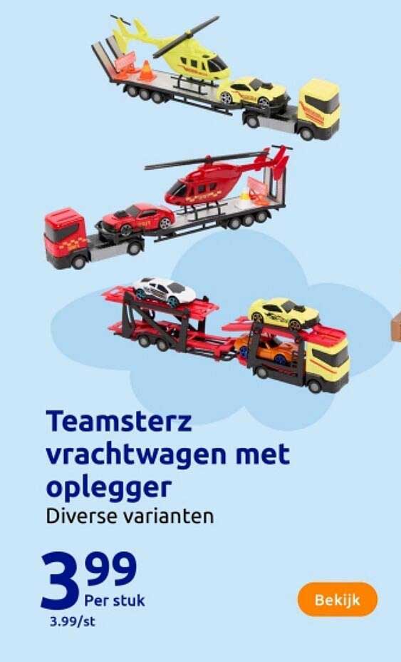 Teamsterz vrachtwagen met oplegger