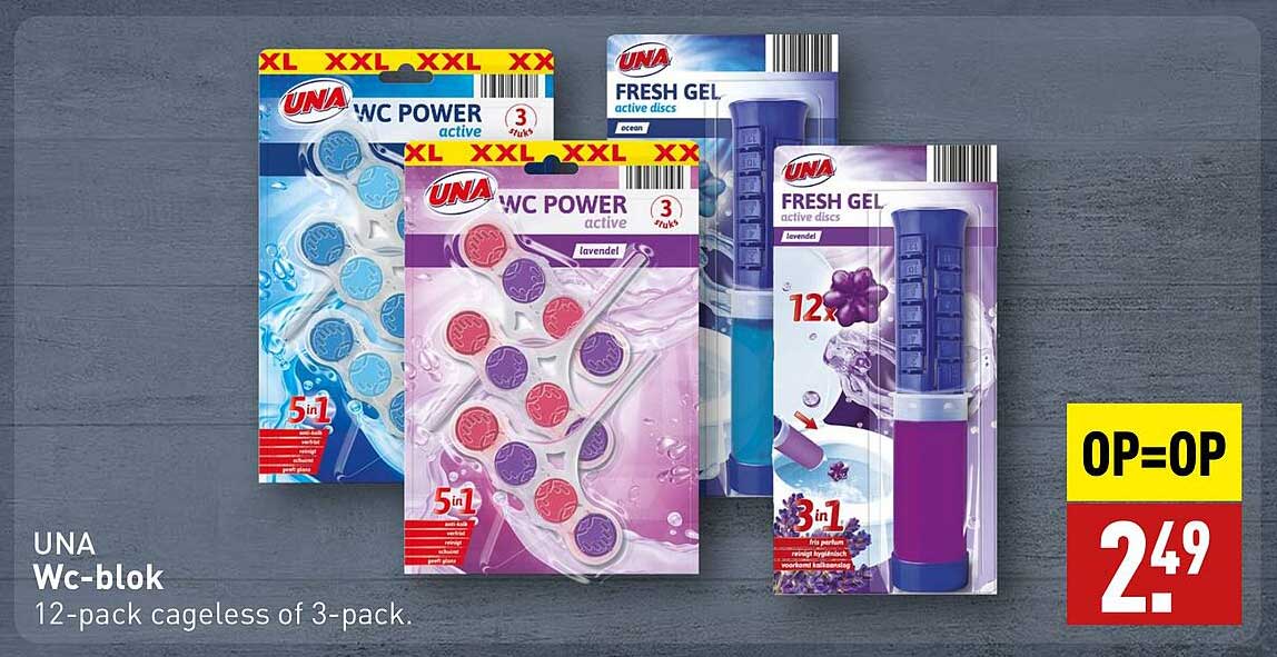 UNA WC POWER active  
UNA FRESH GEL active discs