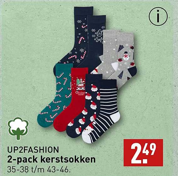 UP2FASHION 2-pack kerstsokken