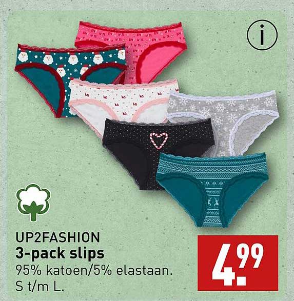 UP2FASHION 3-pack slips