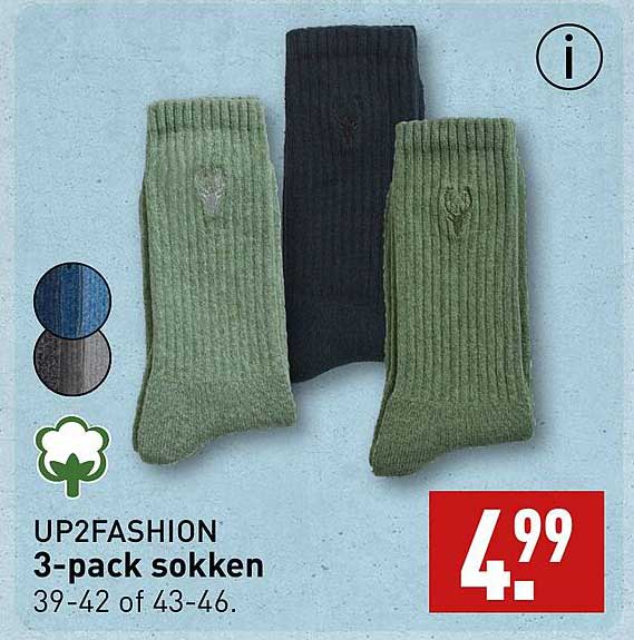 UP2FASHION 3-pack sokken