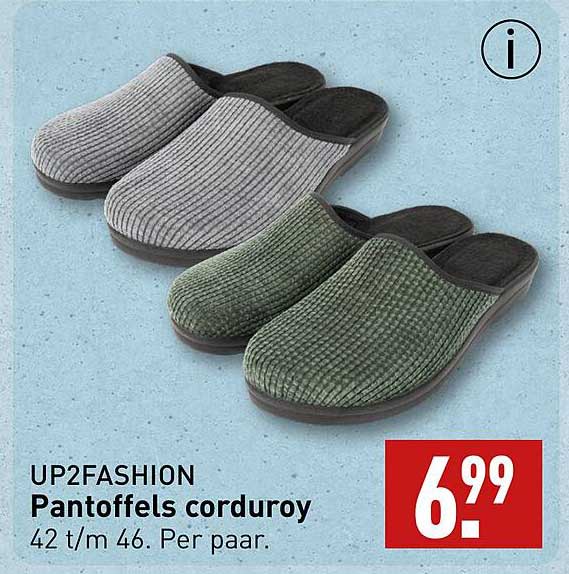 UP2FASHION Pantoffels corduroy