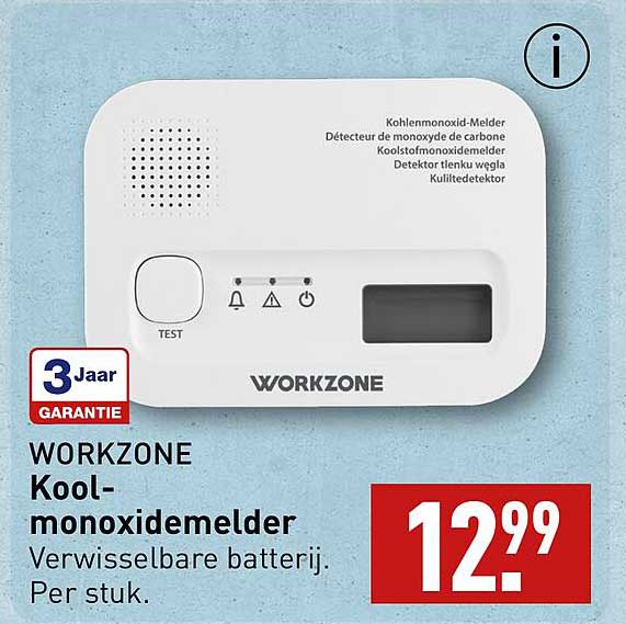 WORKZONE Koolmonoxidemelder