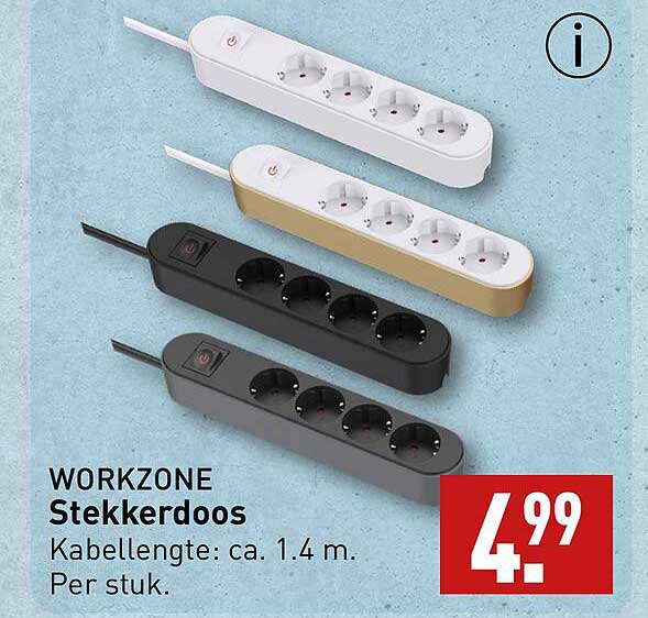 WORKZONE Stekkerdoos