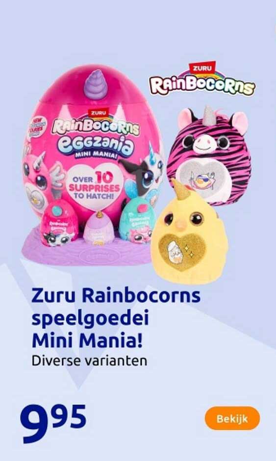 Zuru Rainbocorns speelgoedei Mini Mania!