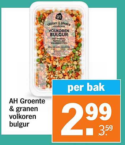 AH Groente & granen volkoren bulgur