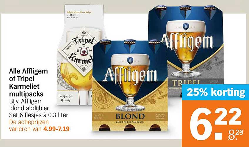 Alle Affligem of Tripel Karmeliet multipacks