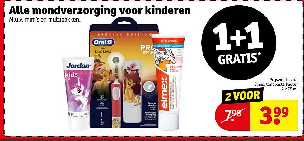 Alle mondverzorging voor kinderen