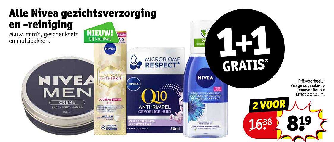 Alle Nivea gezichtsverzorging en -reiniging