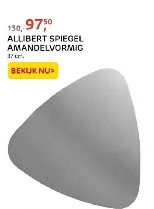 ALLIBERT SPIEGEL AMANDELVORMIG