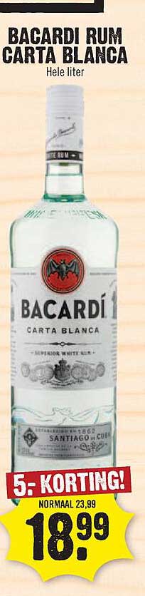 BACARDI RUM CARTA BLANCA