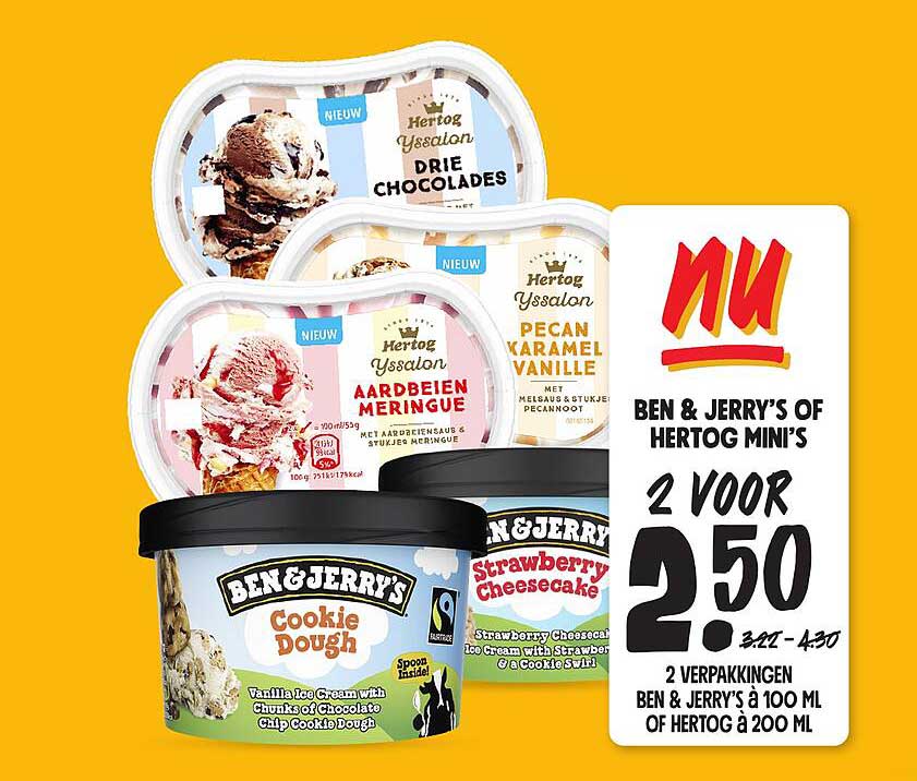 BEN & JERRY'S OF HERTOG MINI'S