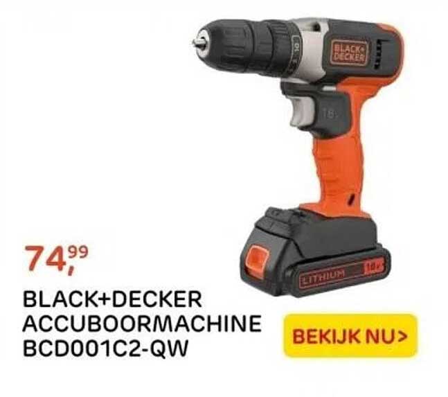 BLACK+DECKER ACCUBOORMACHINE BCD001C2-QW