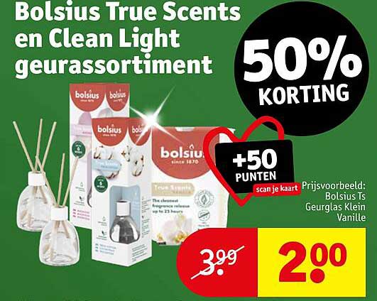 Bolsius True Scents en Clean Light geurassortiment