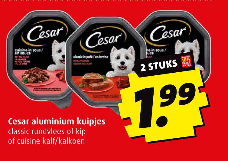 Cesar aluminium kuipjes