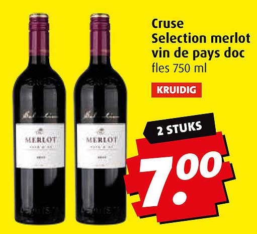 Cruse Selection merlot vin de pays doc