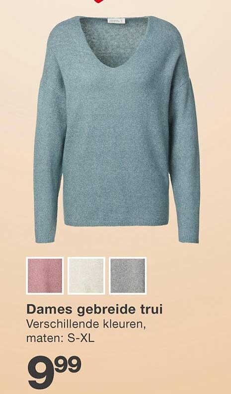 Dames gebreide trui