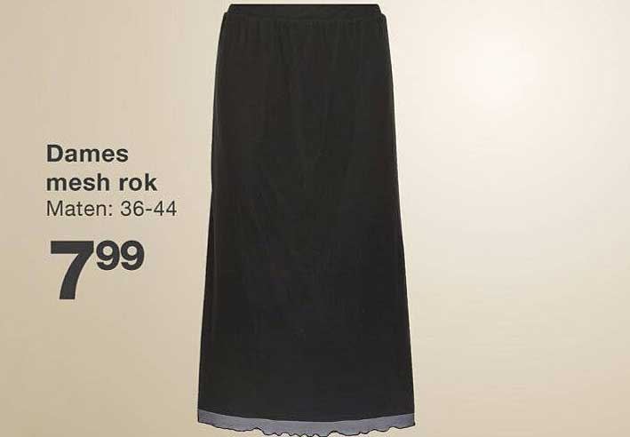 Dames mesh rok