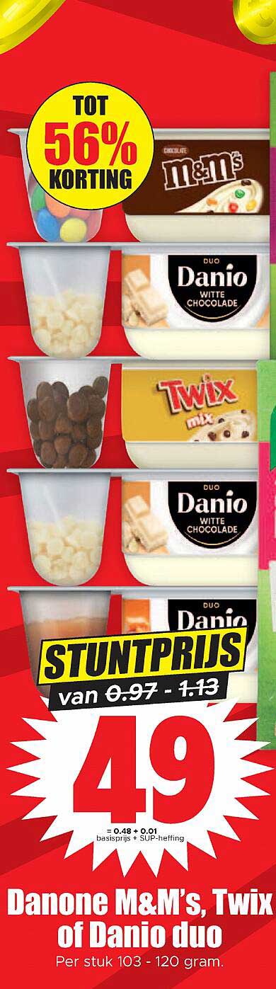 Danone M&M's, Twix of Danio duo