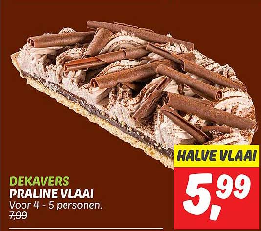 DEKAVERS PRALINE VLAAI