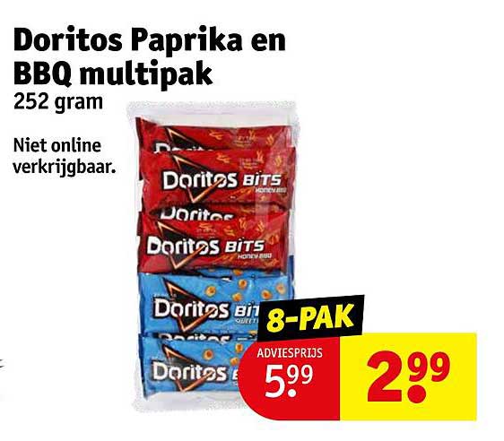 Doritos Paprika en BBQ multipak