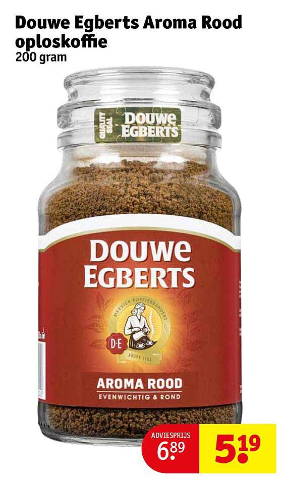 Douwe Egberts Aroma Rood oploskoffie