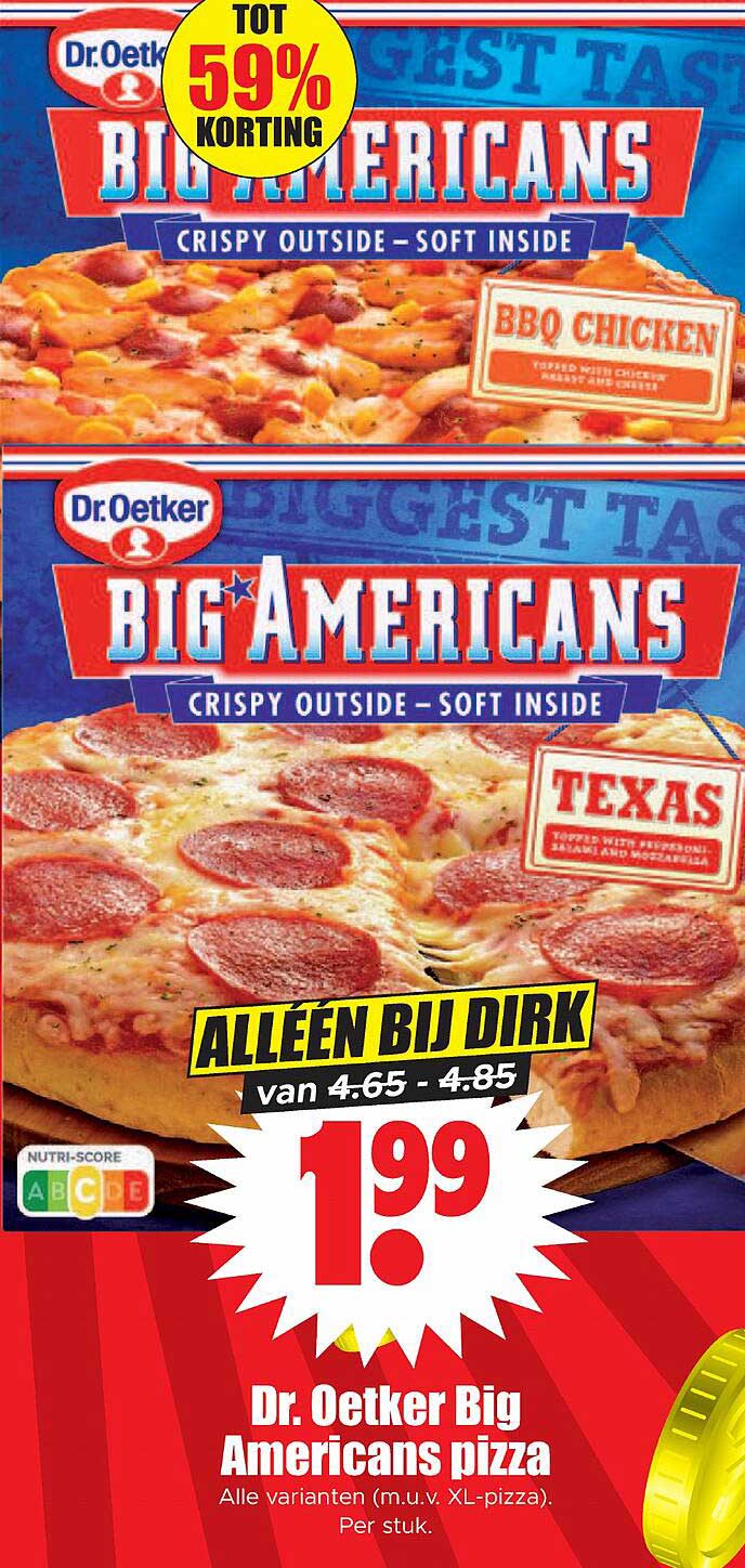 Dr. Oetker Big Americans pizza