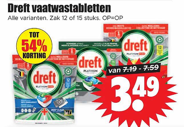 Dreft vaatwastabletten